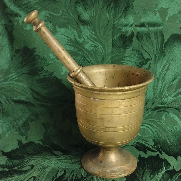 Antique Other Brass Mortar And Pestle Antique 9th Century Poshmark